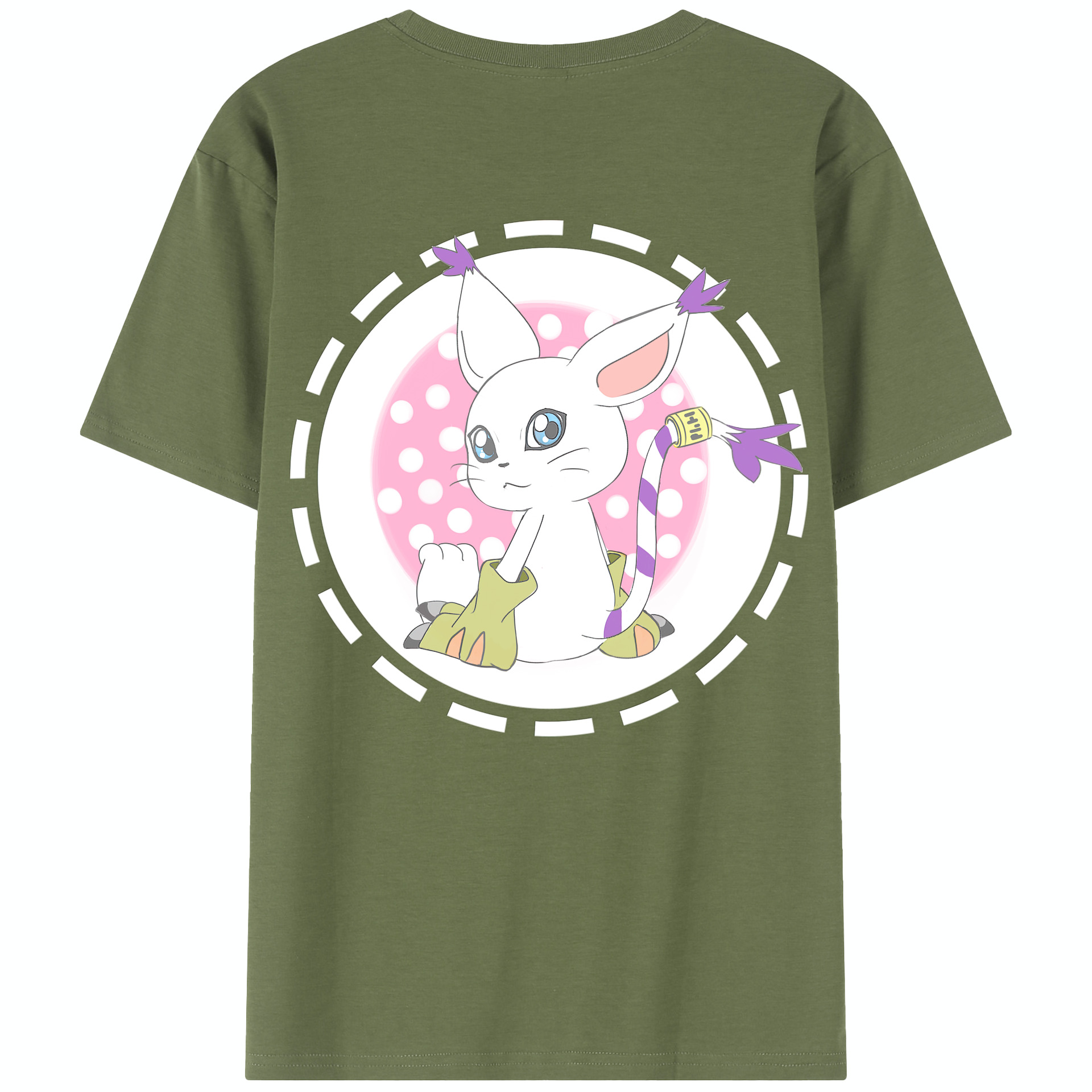 （画像用） Digimon デジタルモンスター/デジモン 綿100％半袖Tシャツ（背面プリント）